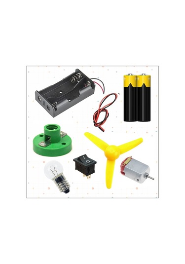 Breaboard Temel Elektrik Ve Elektronik Eğitim Set Lamba Motor Ve Breadbord Set