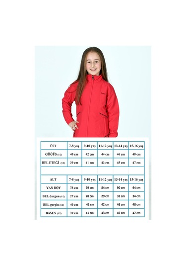 Fantasy Kız Çocuk Yarım Balıkçı Yaka Tunik Eşofman Takım Edy2313N