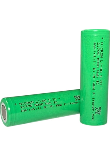 Micron 21700 5000 Mah 3c Li-ıon Pil 10 Adet