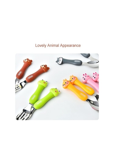 Pazly 2 Adet Çocuk Seyahat Yemek Seti, Taşınabilir Çatal Kaşık Takımı, Seyahat Çantası Diğer