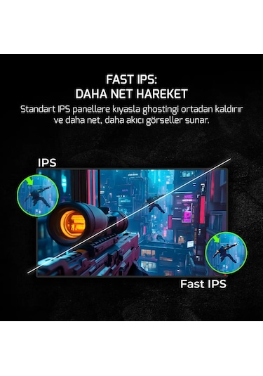 GamePower Sonic T80 27" 0.5 MS 180 Hz QHD 2K Fast IPS LED Monitör