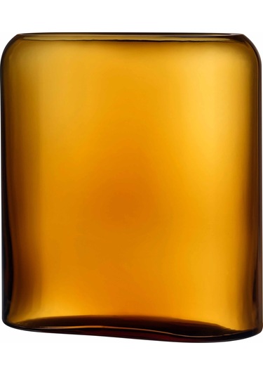 Pasabahce Nude Layers Vazo 27.6 Cm Amber Kahve