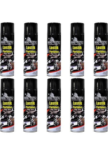 Lastik Tampon Parlatıcı Koruyucu Ebrayn Sprey 500 Ml 10 Adet