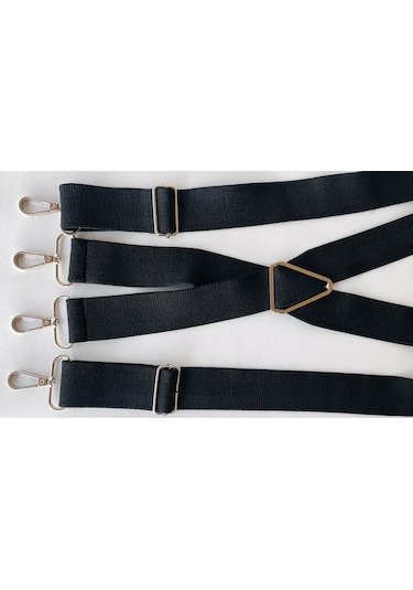 Siyah Kancalı Pantolon Askısı 4 Kancalı
