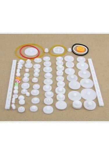 75 Parça Plastik Dişli Seti Dc Motor - Dıy - Hobi Seti