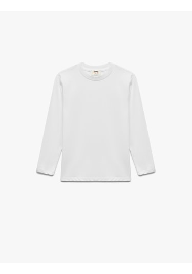 Koton Uzun Kollu Bisiklet Yaka Pamuklu 5'li Tişört Seti Mavi 6wkb10268tk Mavi