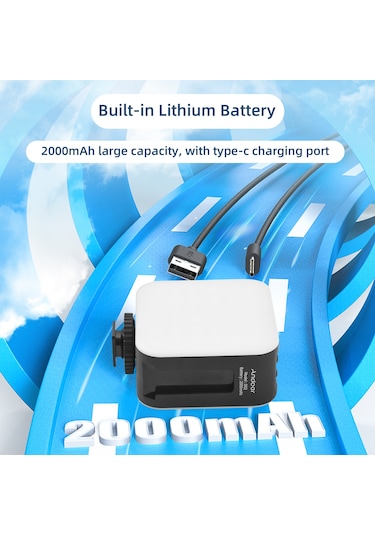 Andoer D02 Çift Taraflı Cep Rgb Video Led Dolgu Işığı Siyah Siyah