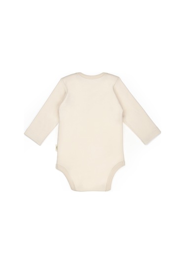 Bebek 2li Uzun Kollu Badi %100 Organik Pamuk, Bebek Ve Yenidoğan Serisi - Csy8177 Ekru