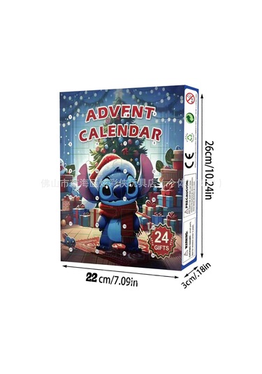 Stitch Lilo Ve Stitch 2025 Noel Advent Takvimi Kör Kutu 24 Cadılar Bayramı Geri Sayım Anime Kör Kutu G-0760