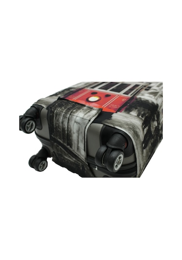 My Saraciye Valiz Kılıfı, Bavul Kılıfı Büyük, Orta, Kabin Boy Kılıf Seti, My Taksim Gri