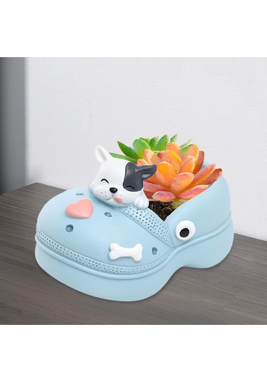 Suntek Karikatür Saksı Centerpiece Bahçe Ofis Pencere İnek