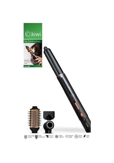 Kiwi Khs-2080 Bldc Motor Isıtma Ve Hız Kademeli Soğuk Hava Üflemeli Saç Şekillendirici Siyah