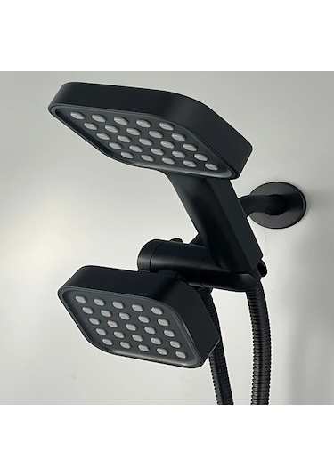 Fastbuy Challenger Abs Malzeme 4'ınç Yüksek Akışlı Duş Başlığı Seti Gümüş 59'ınç Çift Çıkışlı Gümüş