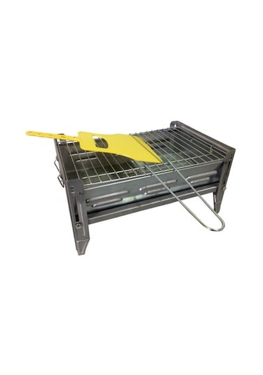 Portatif Paslanmaz Katlanır Mangal - Yelpaze Hediyeli