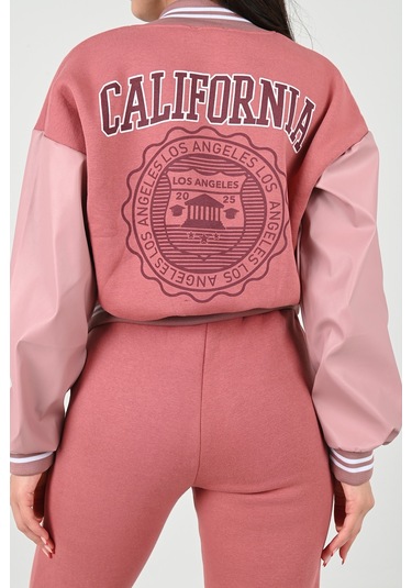 Kadın Üç İplik Şardonlu Düğmeli Eşofman Takımı 3940-24 001