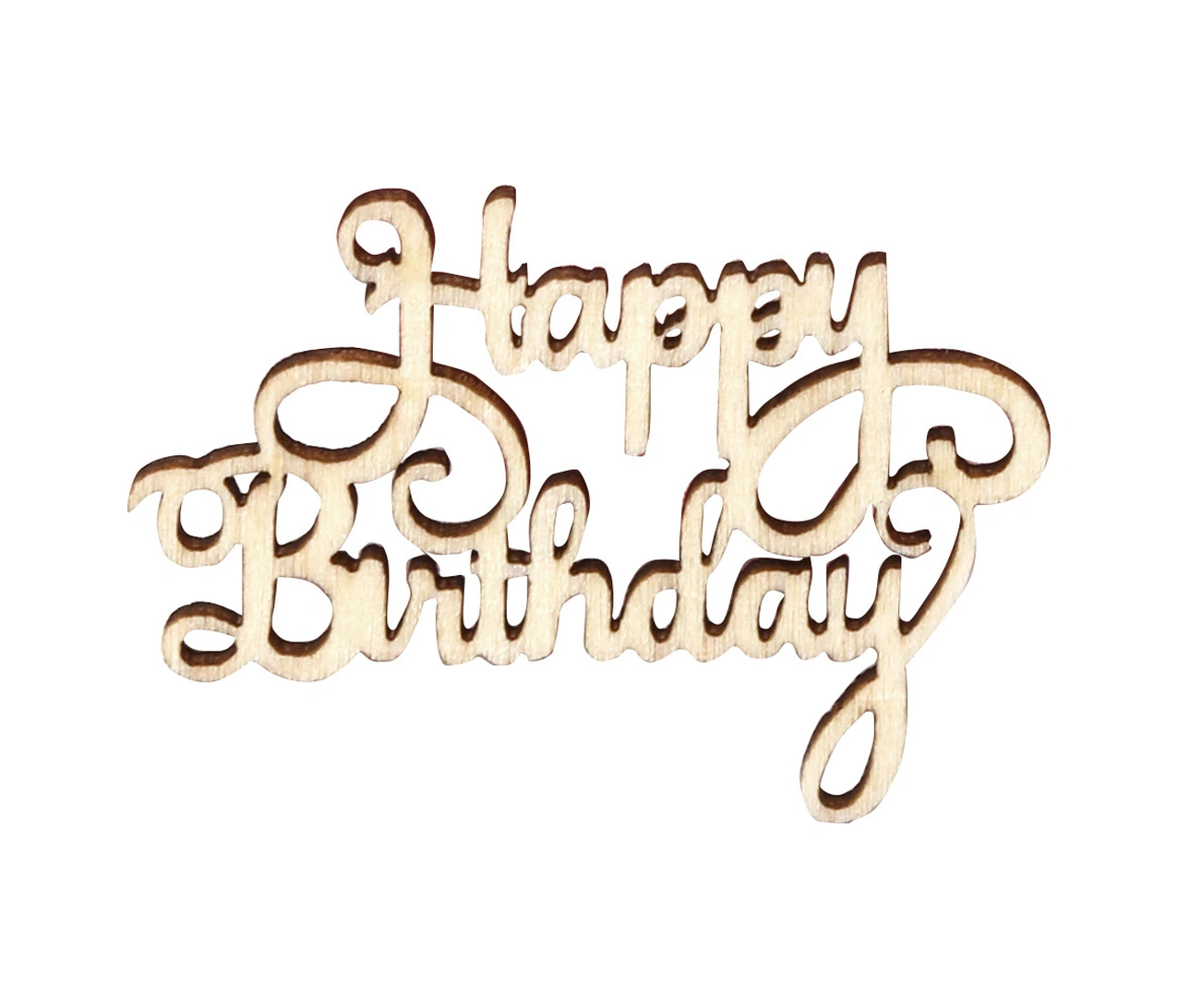 Folinda Ahşap Vintage "happy Birthday" Dekoratif Levha, Ev/open Air Parti Düzeni, 15 Adet/set, Canlı Atmosfer Eklentisi