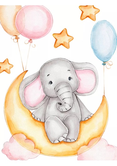 Artenuevo "fil Devleri" İç Dekoratif Çıkartma Seti 152778264 Mavi