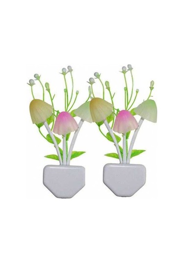 Prestigegoods 2 Paket Renk Değiştiren Led Gece Lambası Tak-çalıştır Gece Lambası Çok Renkli