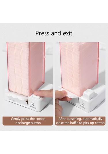 Cbtx Royal Supplıes Otomatik Pamuklu Ped Dispenseri Duvara Monte Saklama Kutusu - Beyaz