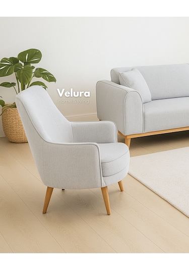 Valo Berjer & Tekli Koltuk - Açık Antrasit Gri - Antrasit