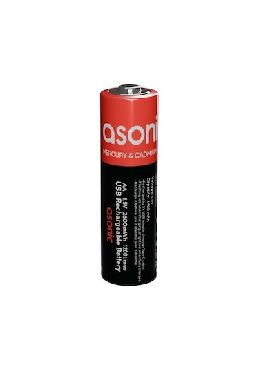 Asonic Pl1400 Aa Kalın 1.5v 1400mah/2600mwh Type-c Usb Şarjli 2'li Pil
