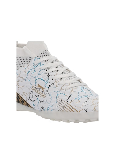 Slazenger CORNER Unisex Halı Saha Beyaz / Mavi Futbol Ayakkabısı
