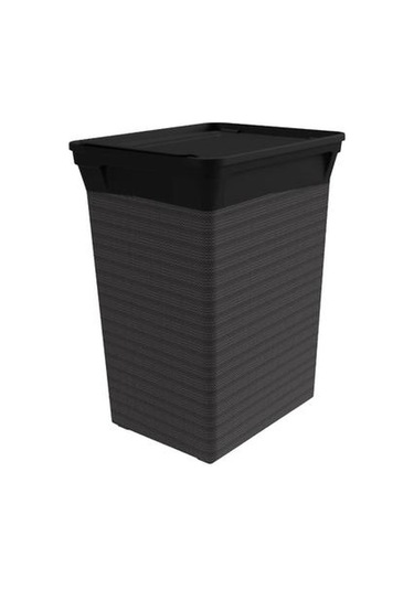 Qutu Kapaklı Çöp Kovası - Antrasit - 20 Lt Antrasit