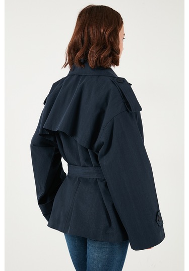 Lela Bayan Trençkot 6839609 Lacivert Lacivert