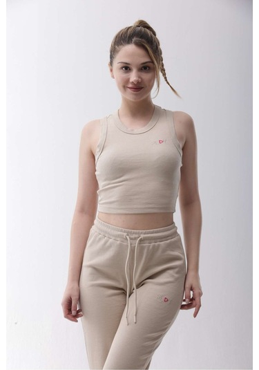 Kaşkorse Bej Fitilli Bra Bej