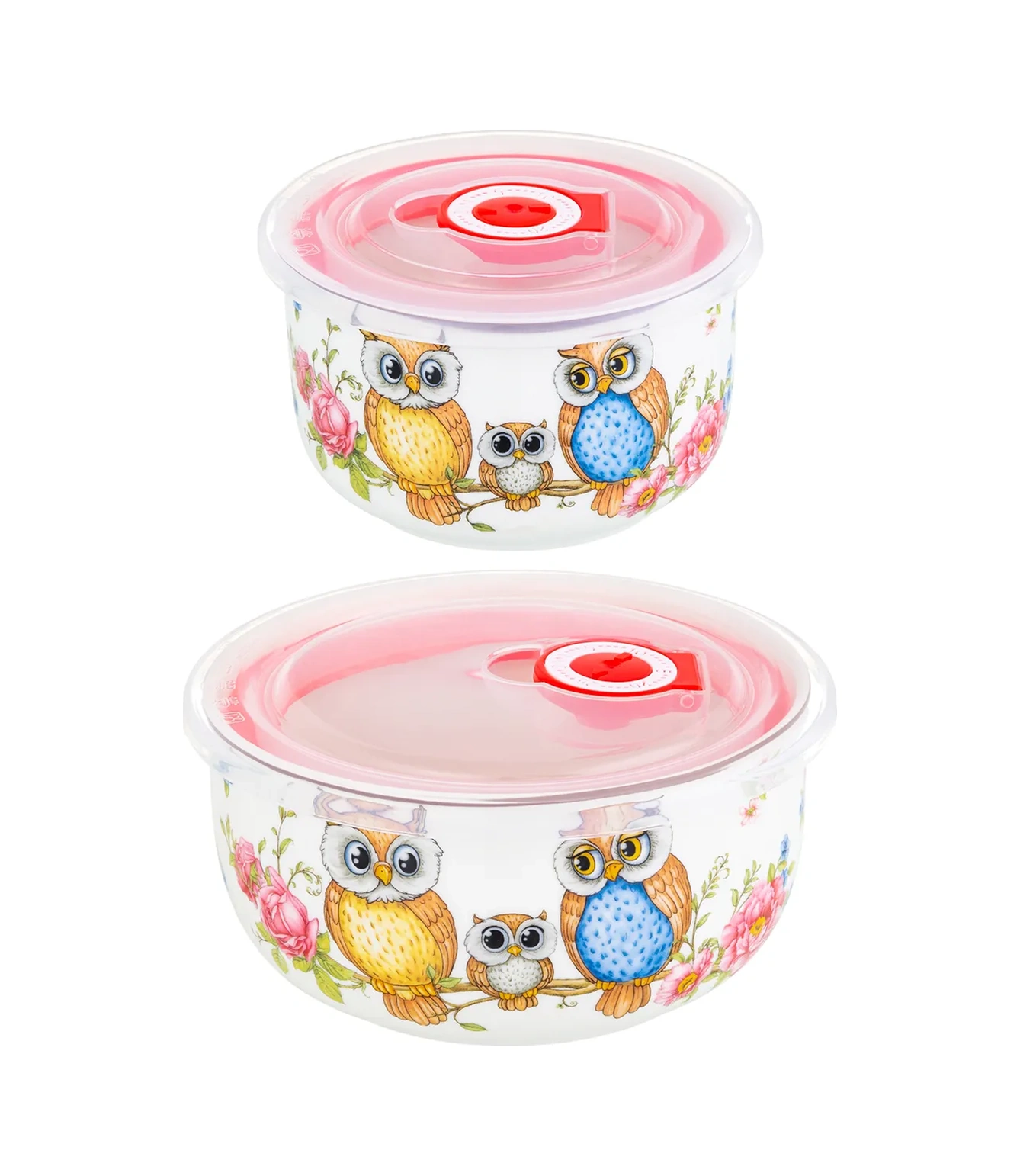 Elan Gallery Kapaklı Salata Kasesi "soyuskik" 2 Adet, 560 Ml Ve 260 Ml 39699513 Beyaz