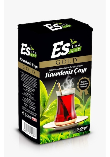 Es Tea Gold Karadeniz Siyah Dökme Çayı 1 KG