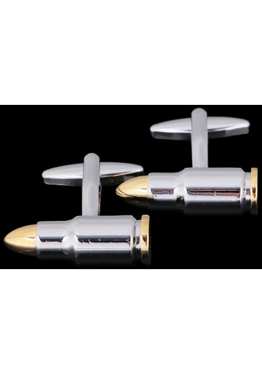 Suntek Erkek Kol Düğmeleri Komik Kol Düğmeleri Gümüş Takı Gümüş - Altın