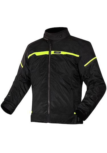 Ls2 Riva Siyah-neon Sarı Motosiklet Montu