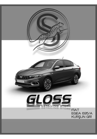 Fiat Egea Kurşun Gri 695a - Profesyonel Çizik Ve Taş İzi Giderici Rötuş Boyası 20ml. Uyumlu