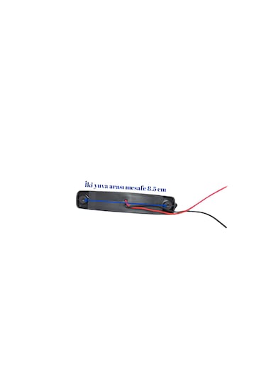 10 Adet Sarı Parmak Lamba 6 Led 12v 24v