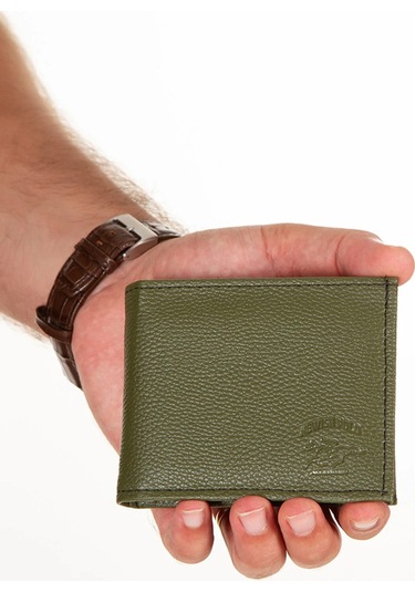 Tuldar Erkek Deri Bozuk Para Hazneli Kartlık Ve Cüzdan Tul103 Haki