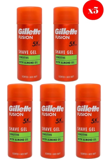 Gillette Fusion5 Ultra Sensitive Traş Jeli 75ml X5 Adet
