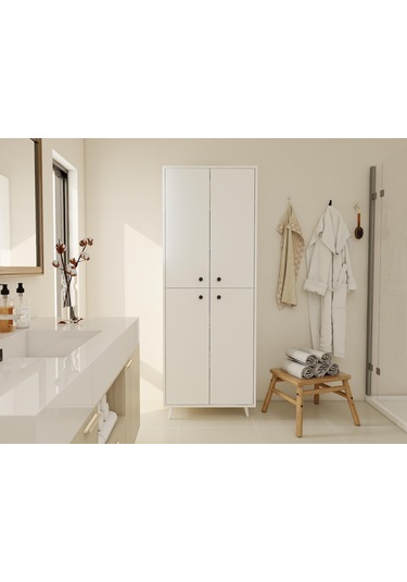 Vadi Çok Amaçlı Beyaz Renk Dolap Beyaz - Beyaz