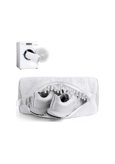 Didadodo Ayakkabı Yıkama Çantası, Yeniden Kullanılabilir Leke Temizleme Beyaz Beyaz