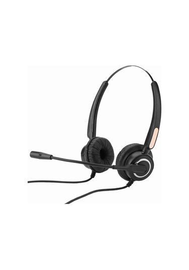 Moveevo H500d-rj9 Profesyonel Konuşma Kulaklığı - Gürültü Engelleme Mikrofonlu, Ses Kontrolü Ve Uzun Süre Kullanim İçin Ergonomik Tasarım H500d-rj9