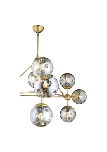 Lampaluce Spazio Modern Tasarım 10'Lu Avize Sarı