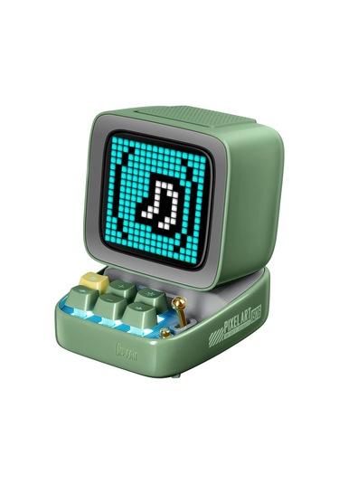 Divoom Ditoo-Mic Karaoke Mikrofonlu Piksel LED Ekranlı Uygulama Kontrollü Akıllı Bluetooth Hoparlör