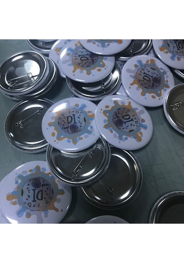 Yaka Rozeti Buton Rozet 58 Mm 10 Adet