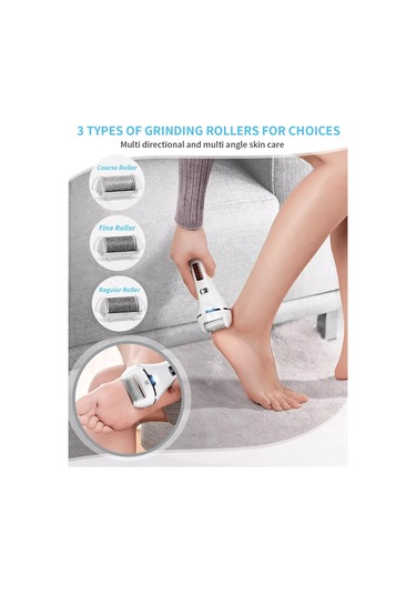 Moveevo Ölü Deriyi Çıkarmak Için Elektrikli Ayak Öğütücü, Nasırları Çıkarmak Için Su Geçirmez Pedikür, Dijital Ekranlı