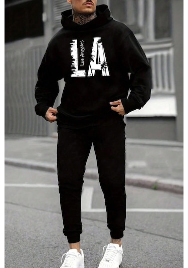 Antrasit Eşofman Takımı Siyah2