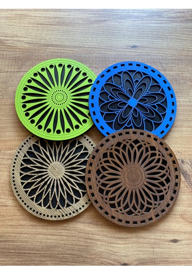 8'li Büyük Boy Ve Küçük Boy Ahşap Nihale Seti 5