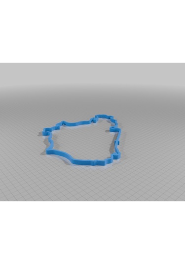 Nordschleife Yarış Pisti Racing 3d Duvar Dekoru - Şık Ve Minimalist Tasarım 19cm