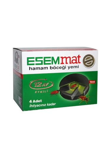 Esemmat Hamam Böceği Yemi 12 Ay Etkili 4'lü Set