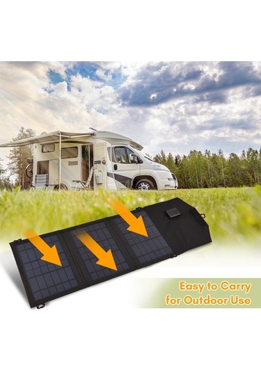 Pazly 10.5w Katlanabilir Taşınabilir Güneş Paneli Yüksek Verimli Usb Girişli Güneş Modülü
