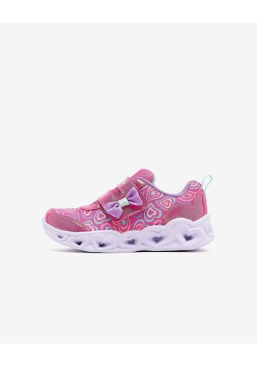 Skechers Heart Lıghts Boogıe Land Küçük Kız Çocuk Pembe Işıklı Spor Ayakkabı 303258n Hpmt Pembe